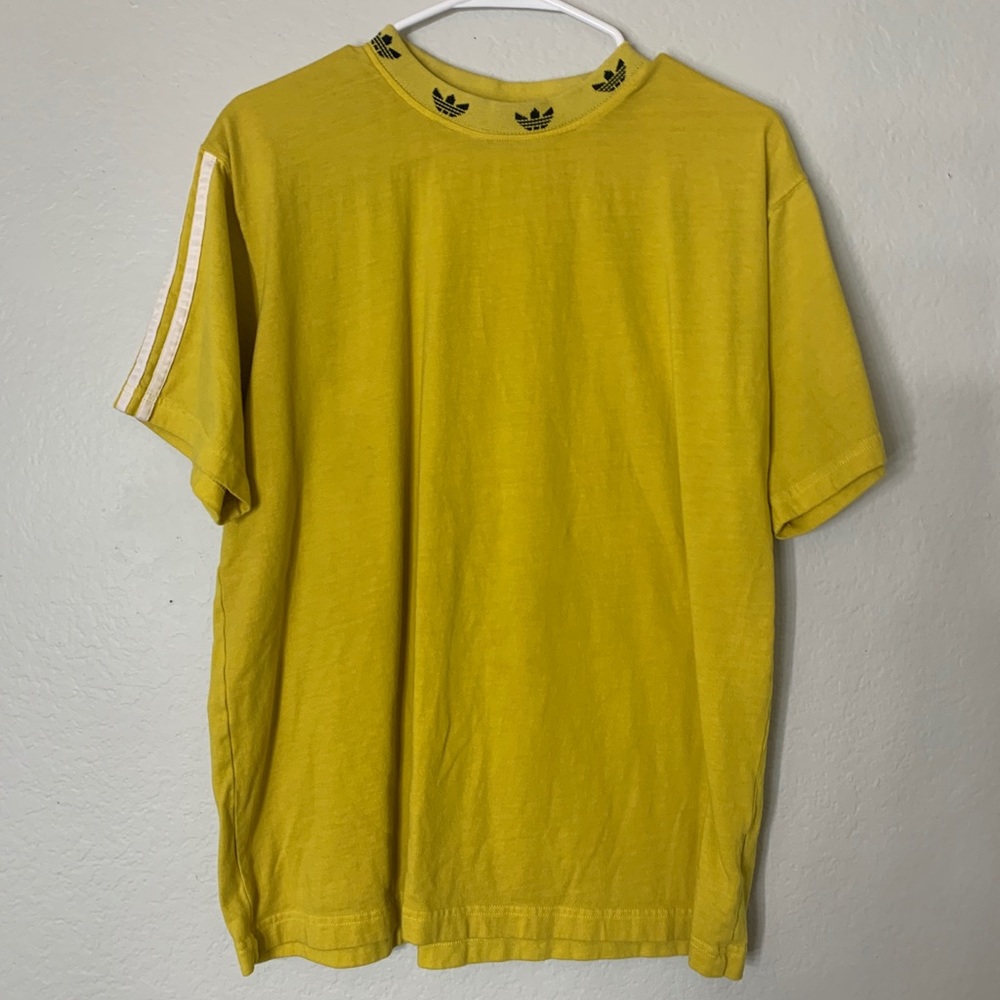Yellow Adidas Short Sleeve Shirt